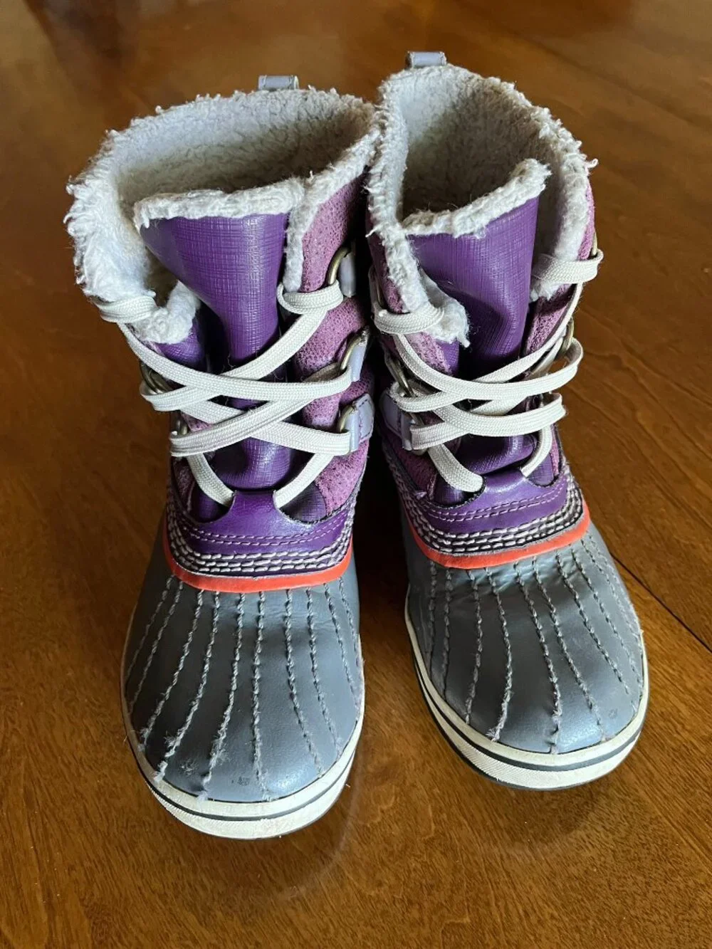 Sorel purple cozy winter boots 1
